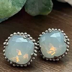 💖Host Pick💖 Sorrelli Handcrafted Cushion-Cut Solitaire Stud Earrings